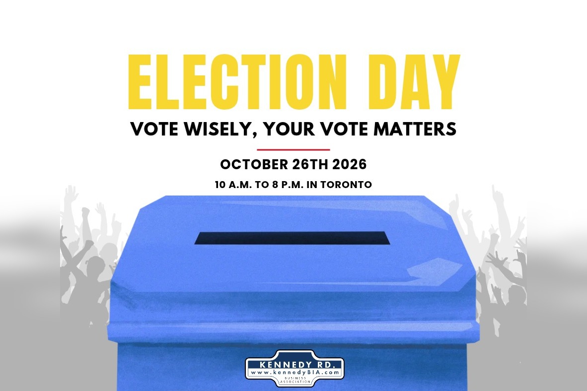 Election Day: vote wisely, your vote matters — October 26, 2026, 10 a.m. to 8 p.m. in Toronto